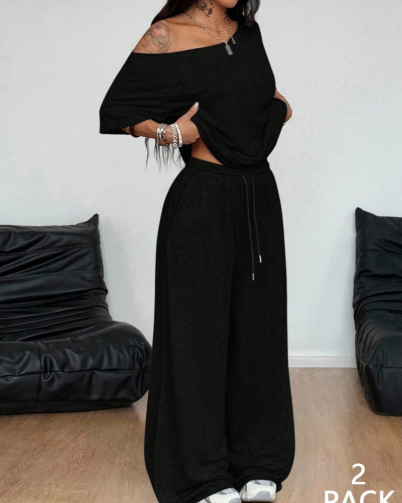 Ratirat - Wide Leg Lounge Trouser Co Ord