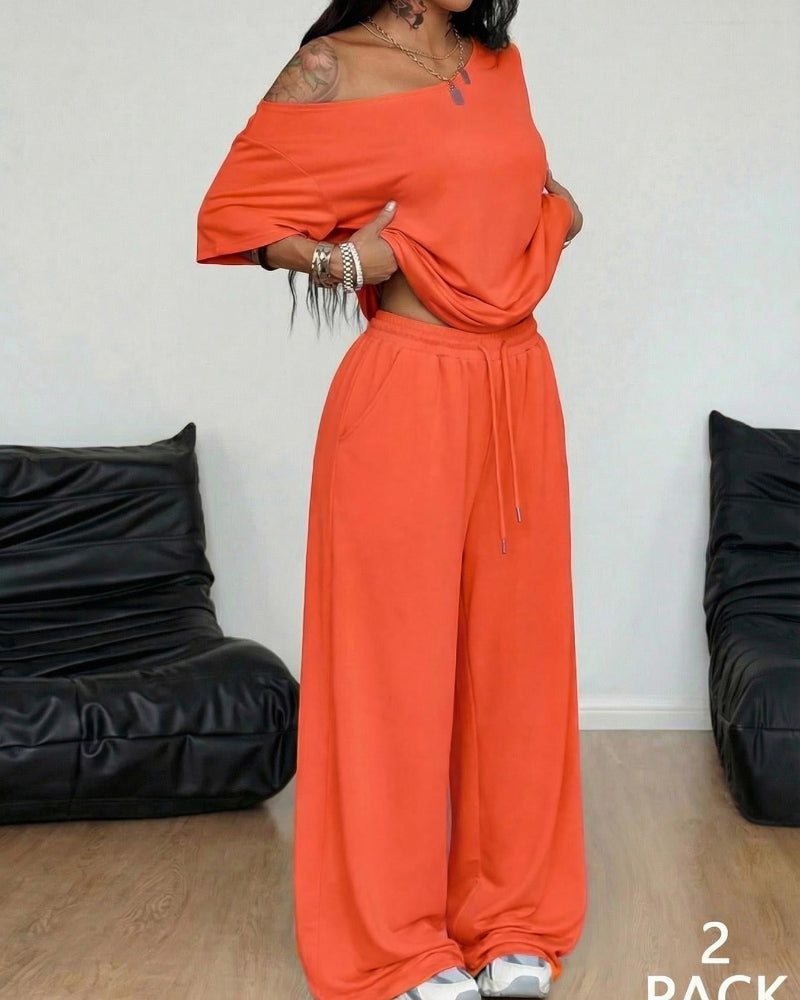 Ratirat - Wide Leg Lounge Trouser Co Ord