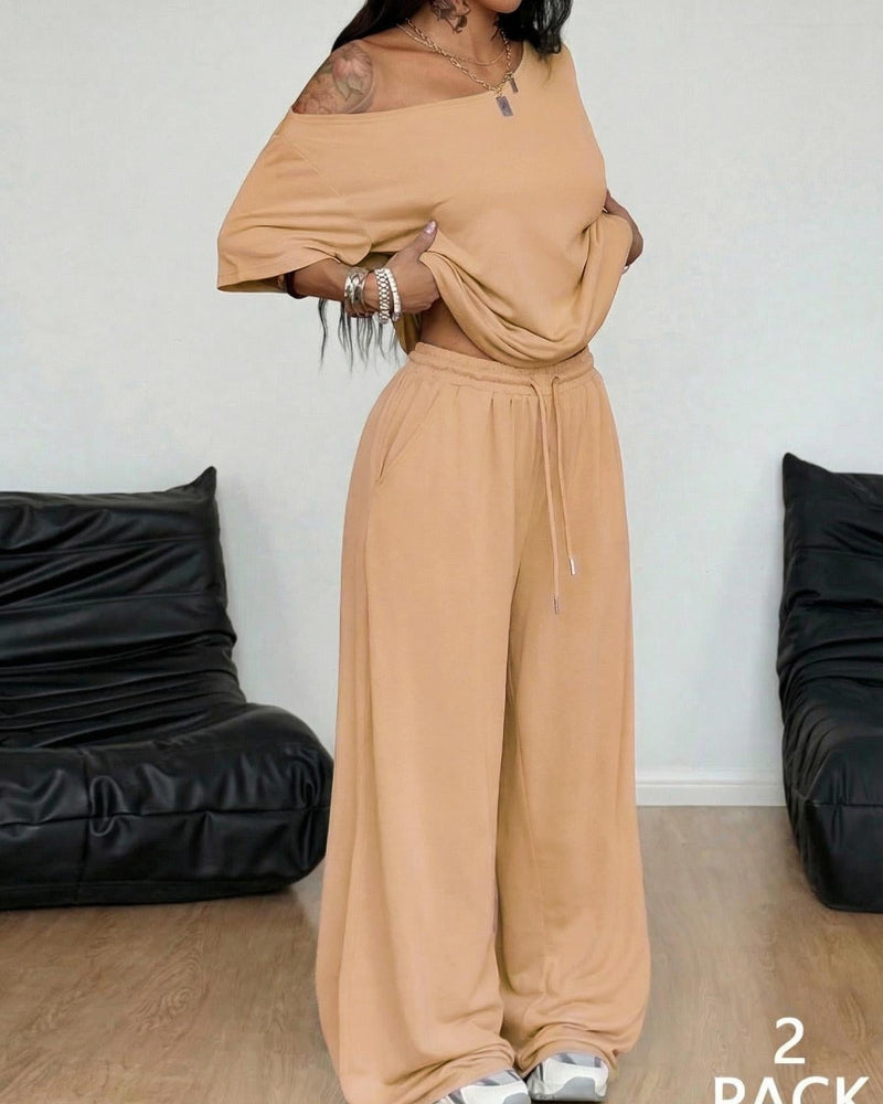 Ratirat - Wide Leg Lounge Trouser Co Ord