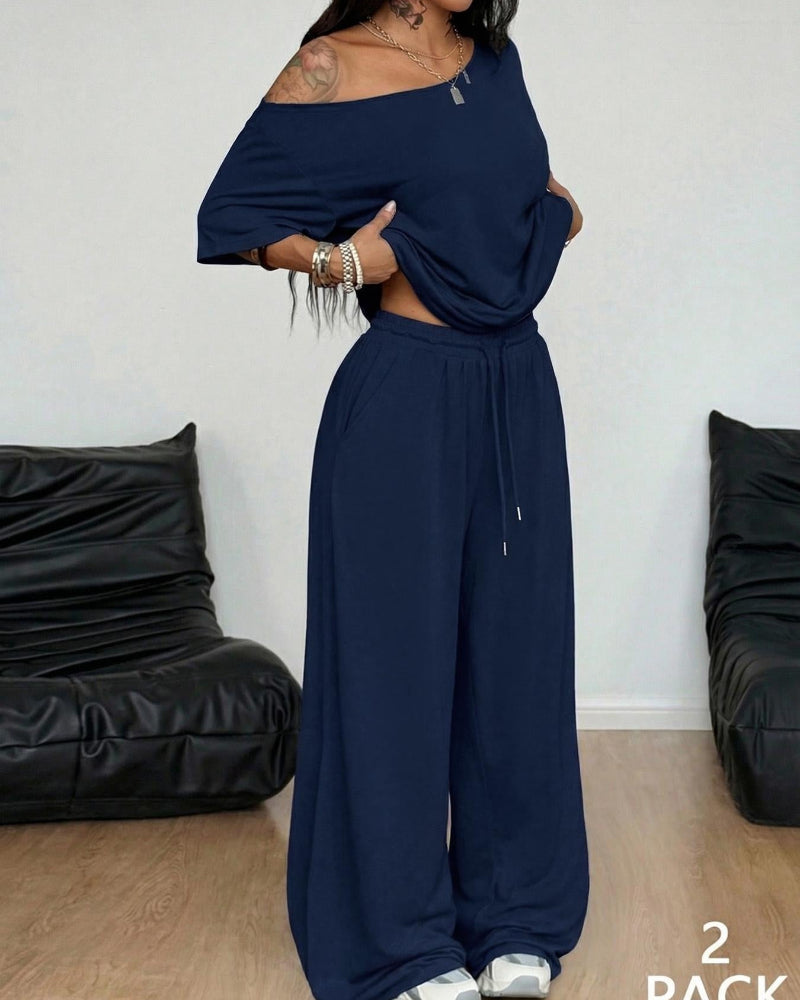 Ratirat - Wide Leg Lounge Trouser Co Ord