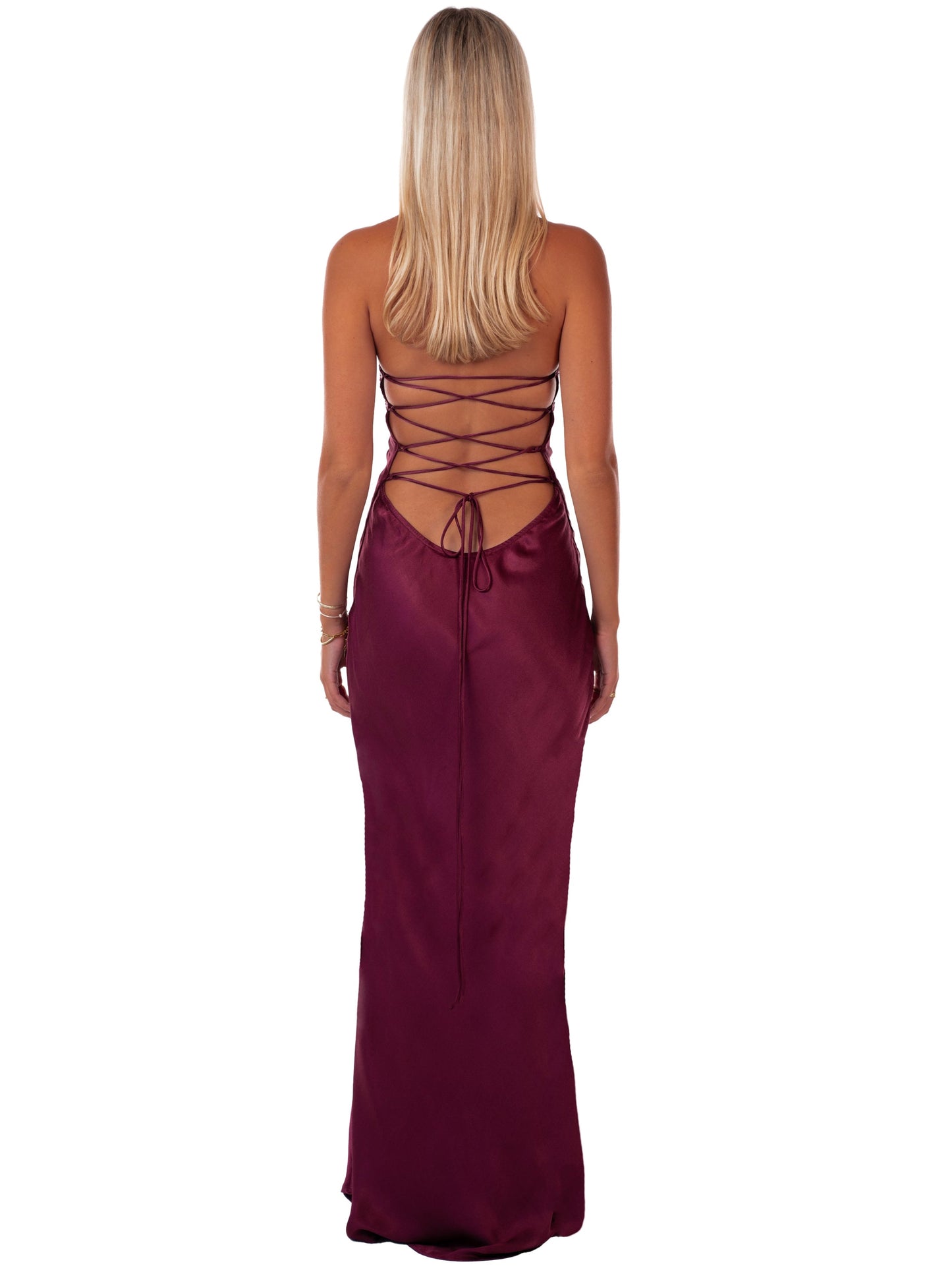 Nilysha | Sequin Bodice Halterneck Maxi Dress