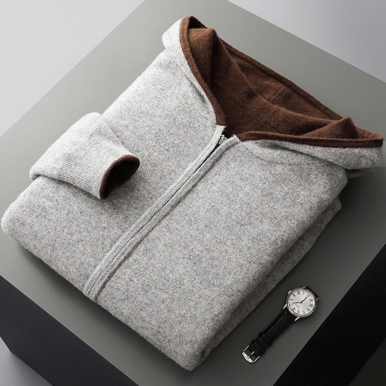 Ayalon | Hooded Cardigan with Reversible Full-Zip Design