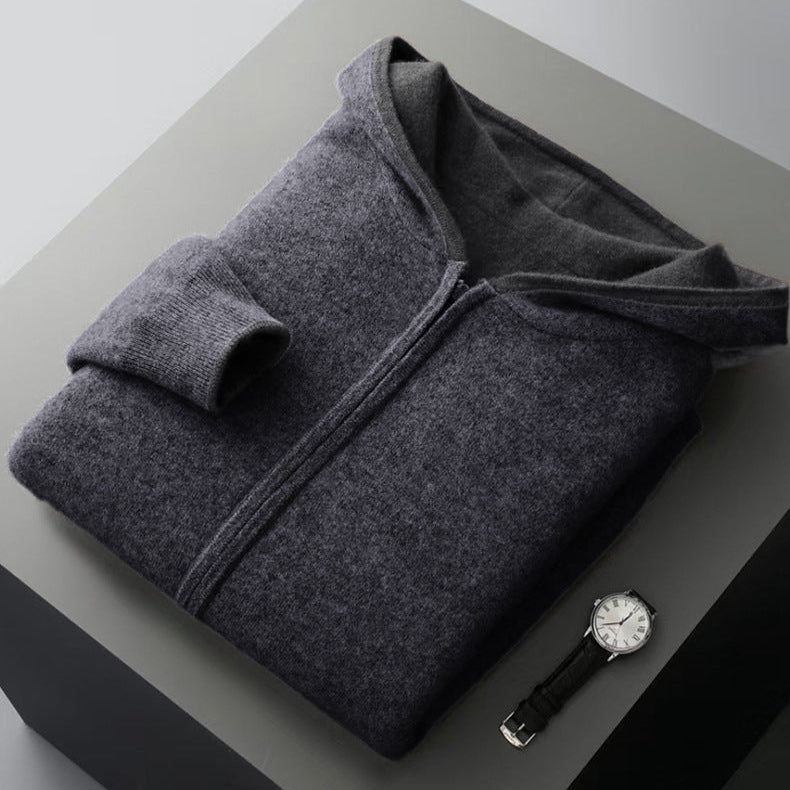 Ayalon | Hooded Cardigan with Reversible Full-Zip Design