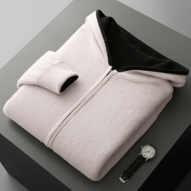 Ayalon | Hooded Cardigan with Reversible Full-Zip Design