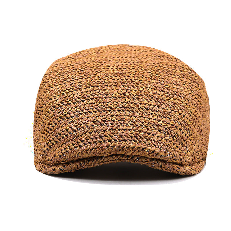 Ralph | Woven Straw Flat Cap Hat