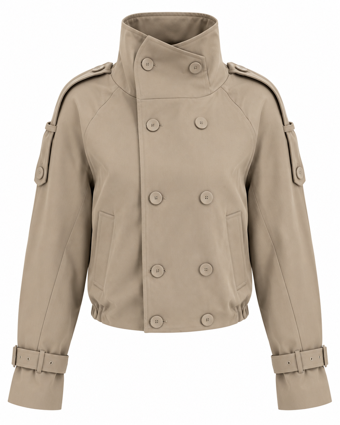 Luzia | Double Breasted Jacket with Stand Collar