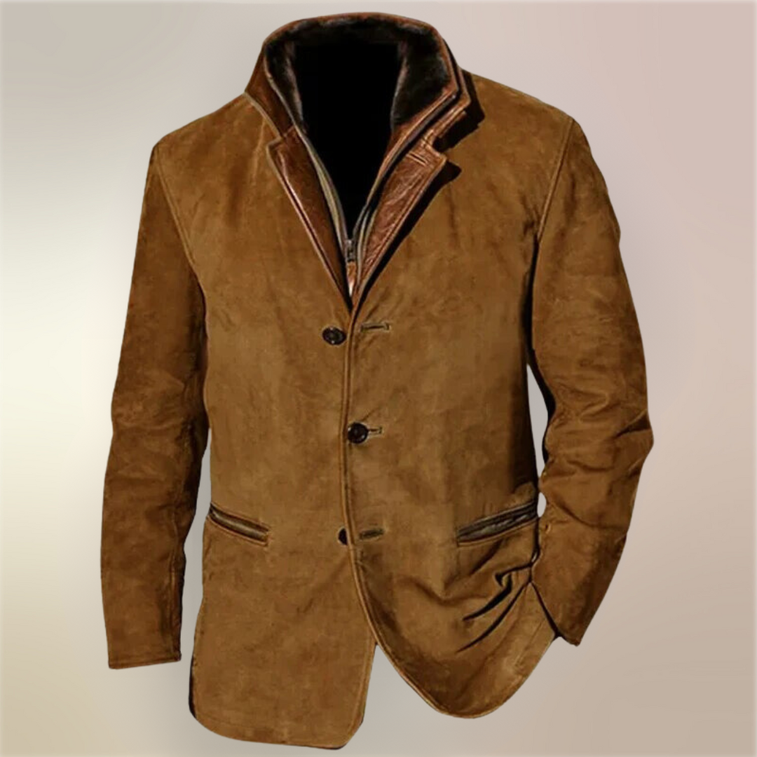 Sylvester | Vintage Button Front Collared Jacket