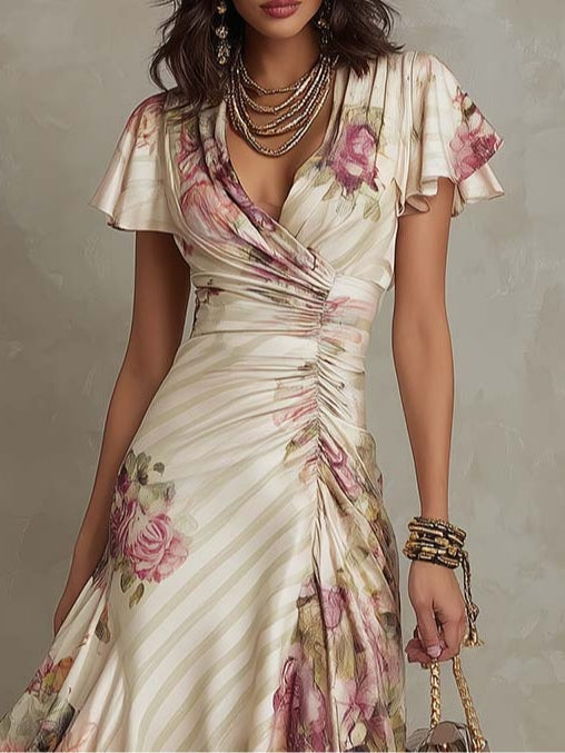 Neomi | Vintage Floral Wedding Guest Dress