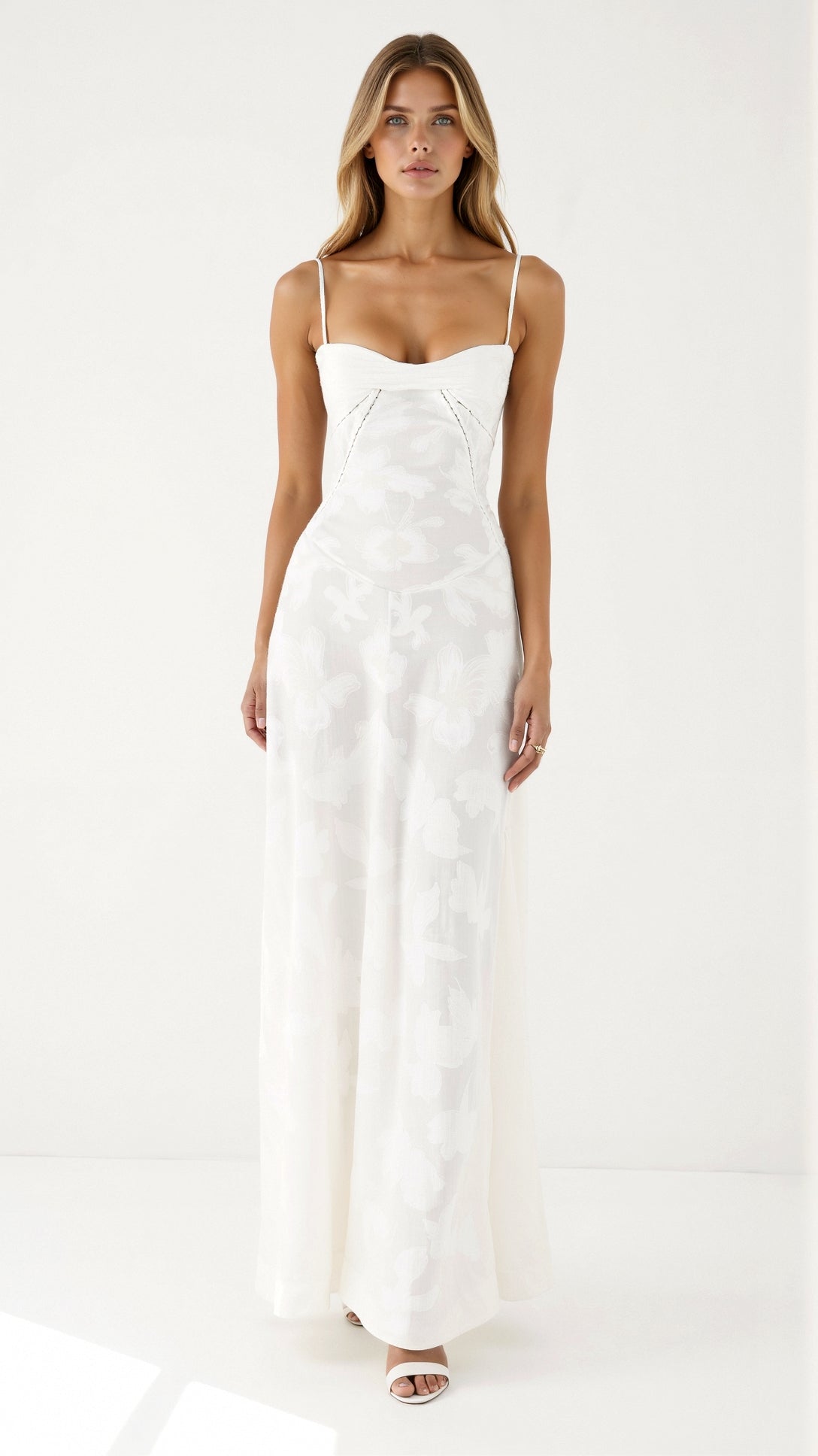 Clarissa | Floral Spaghetti Strap Maxi Dress