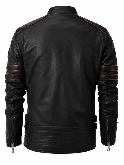 Rajesh | Biker Jacket with Plush-Look Lining