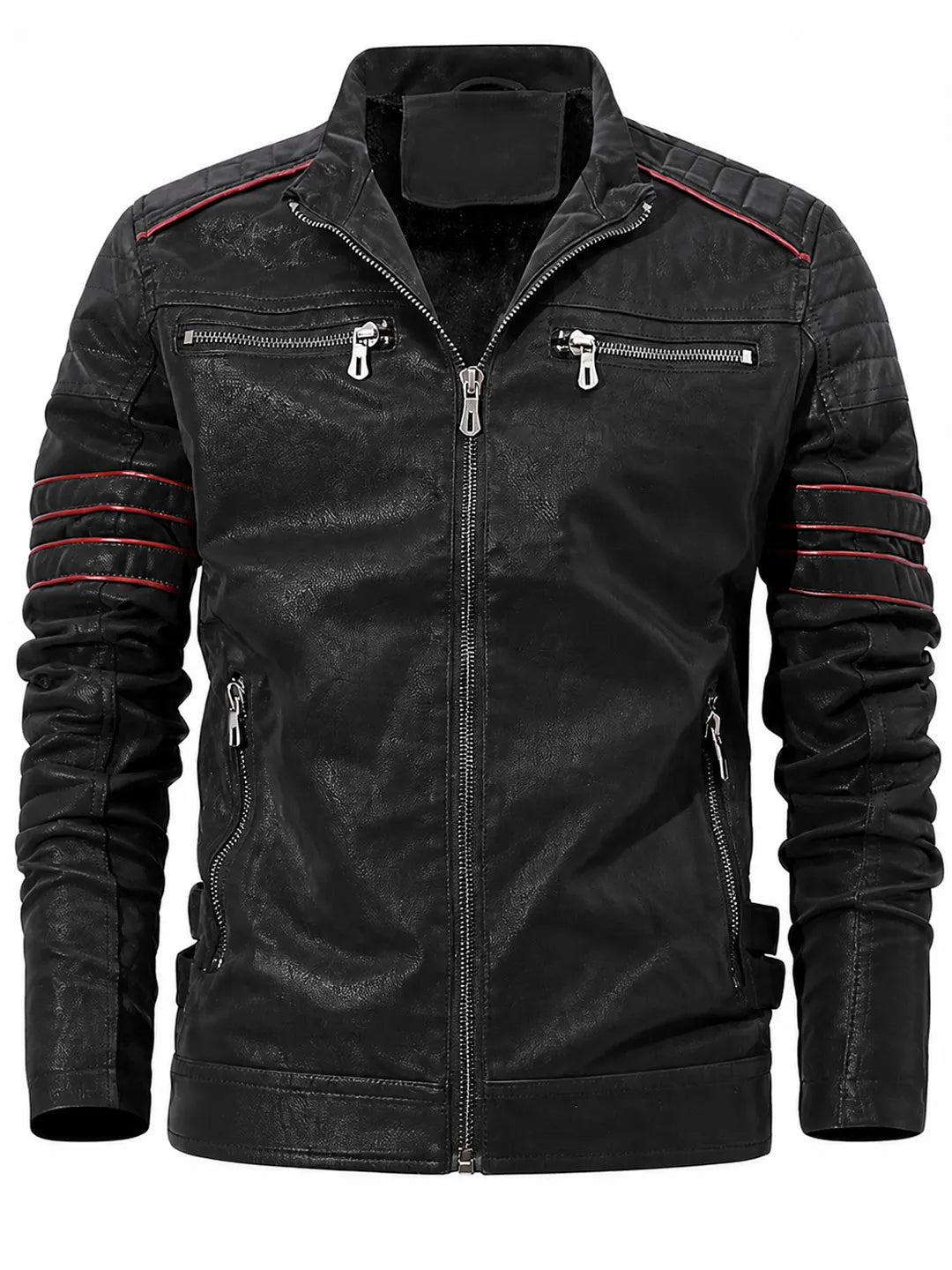 Rajesh | Biker Jacket with Plush-Look Lining