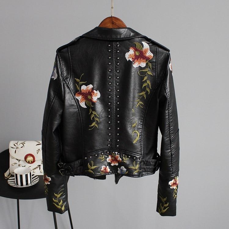 Kymber | Floral Embroidered Biker Jacket