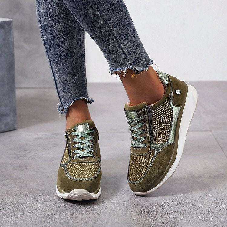 Gertie | Low Top Sneakers with Side Zippers