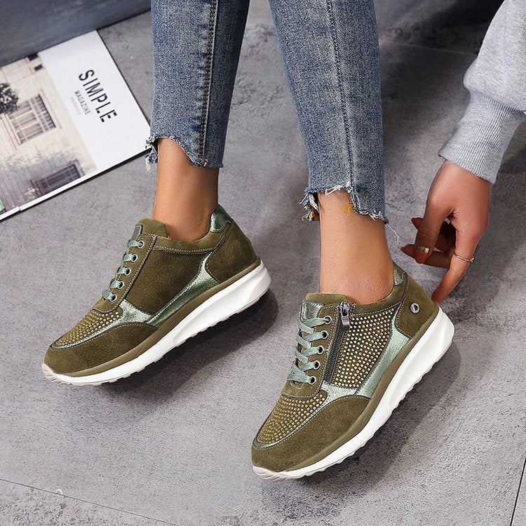 Gertie | Low Top Sneakers with Side Zippers
