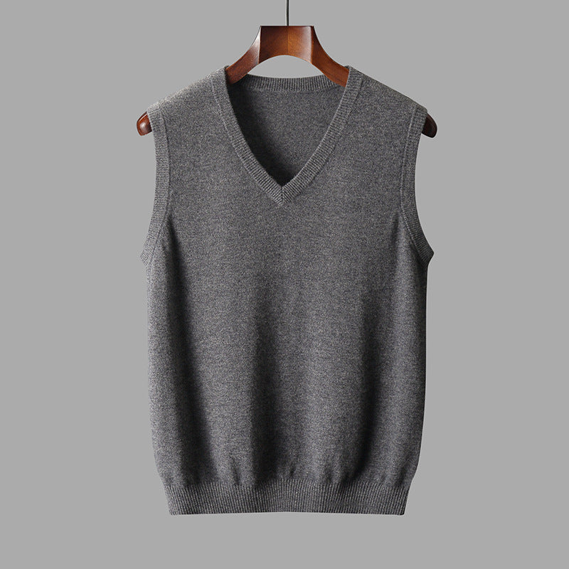 Hector | Sleeveless V-Neck Knit Sweater Vest