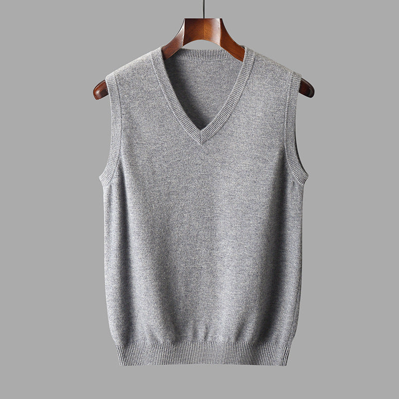 Hector | Sleeveless V-Neck Knit Sweater Vest