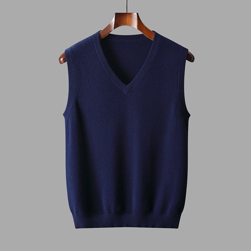 Hector | Sleeveless V-Neck Knit Sweater Vest
