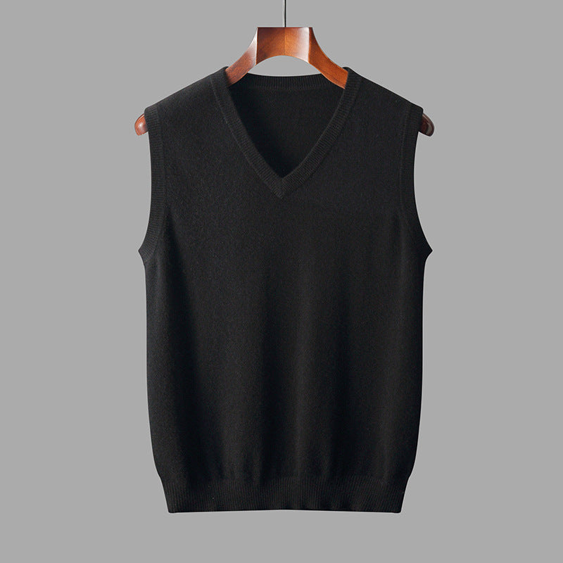 Hector | Sleeveless V-Neck Knit Sweater Vest