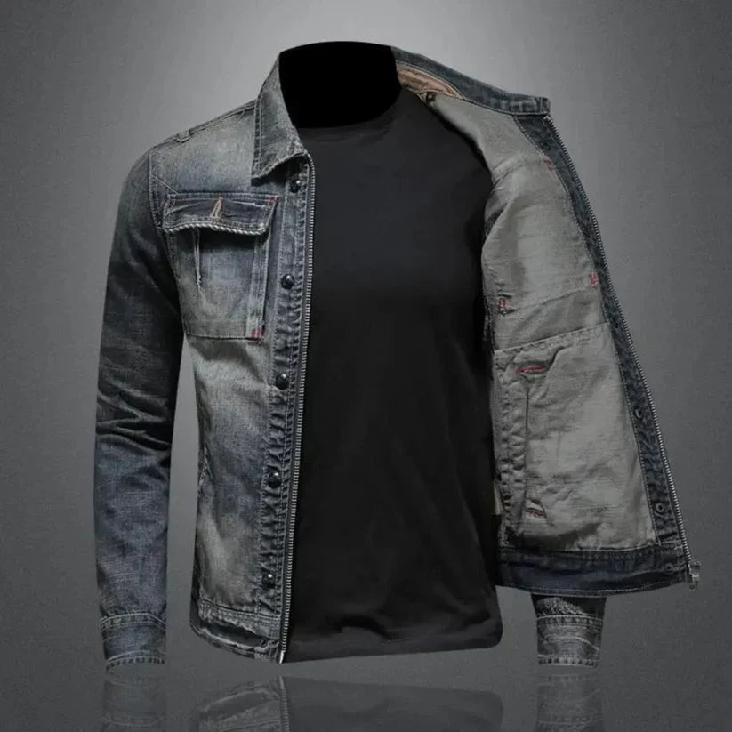 Brandon | Vintage Wash Mens Denim Jacket