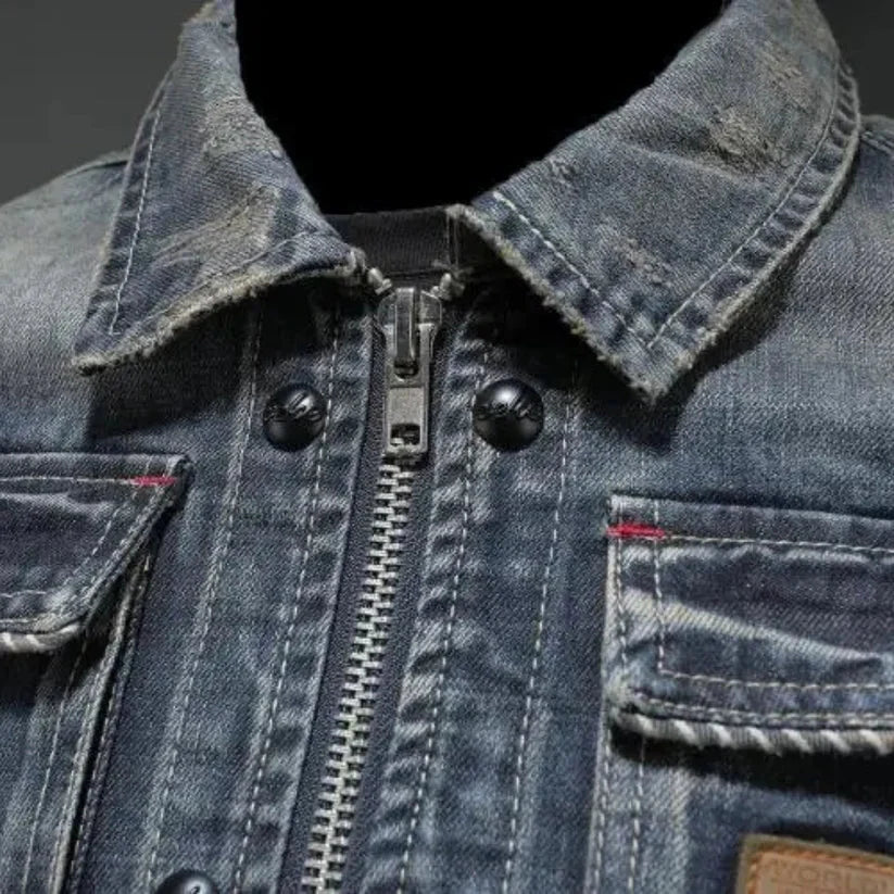 Brandon | Vintage Wash Mens Denim Jacket