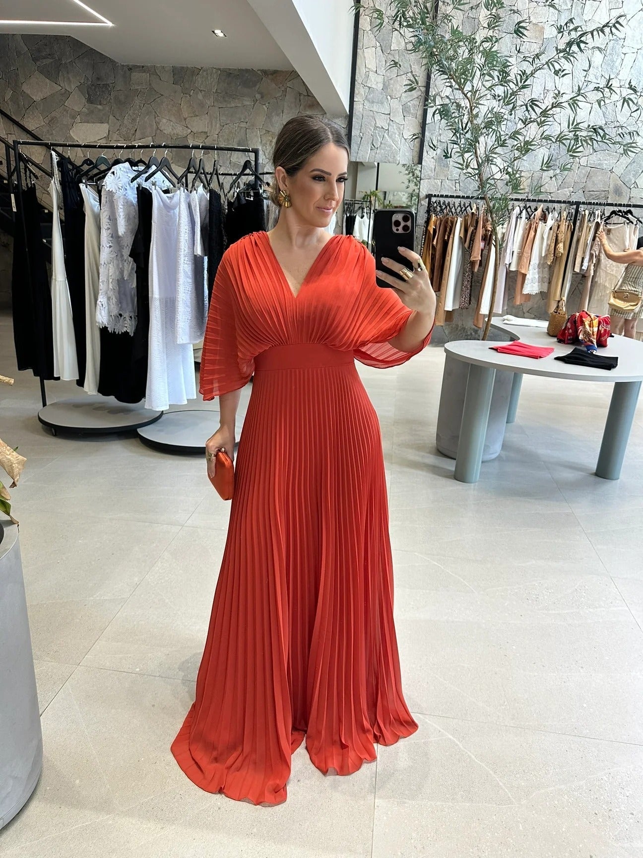 Valerija | Pleated V-Neck Wedding Guest Dress
