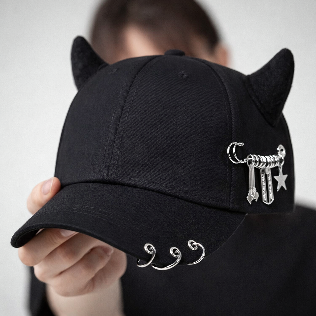 Gonzalez | Devil Horn Charm Detail Baseball Cap