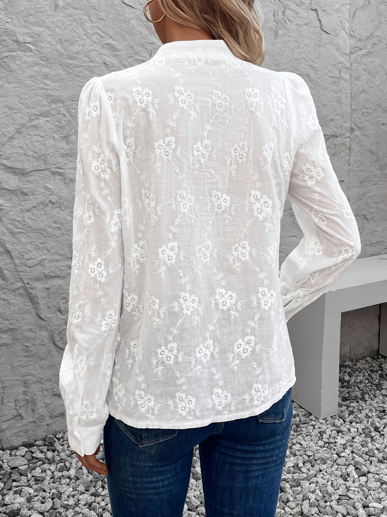 Verilou | Long Sleeve Embroidery Shirt