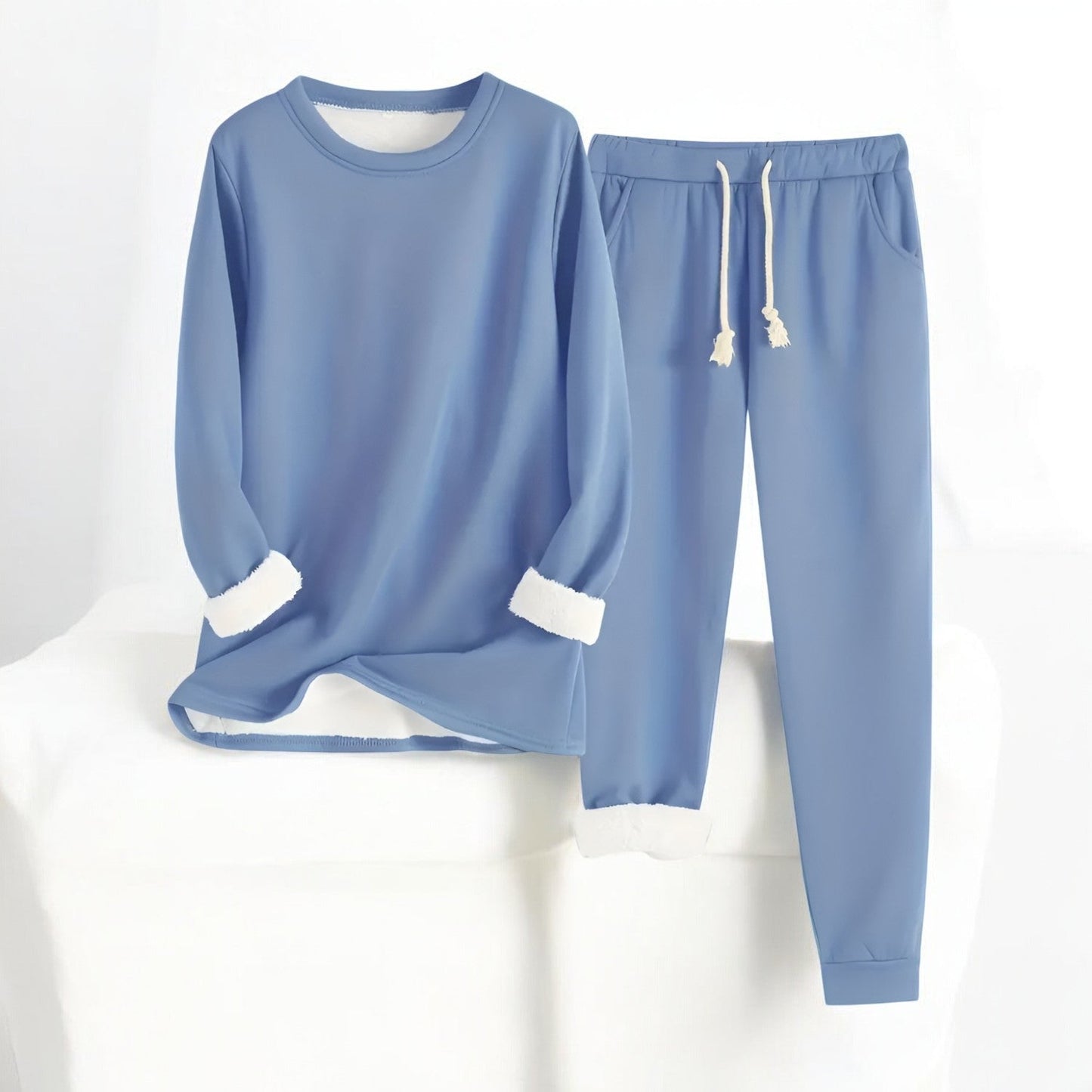 Crystina | Fleece Lined Sweatshirt and Jogger Set