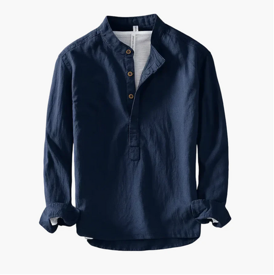 Fintan | Long Sleeve Button Placket Shirt