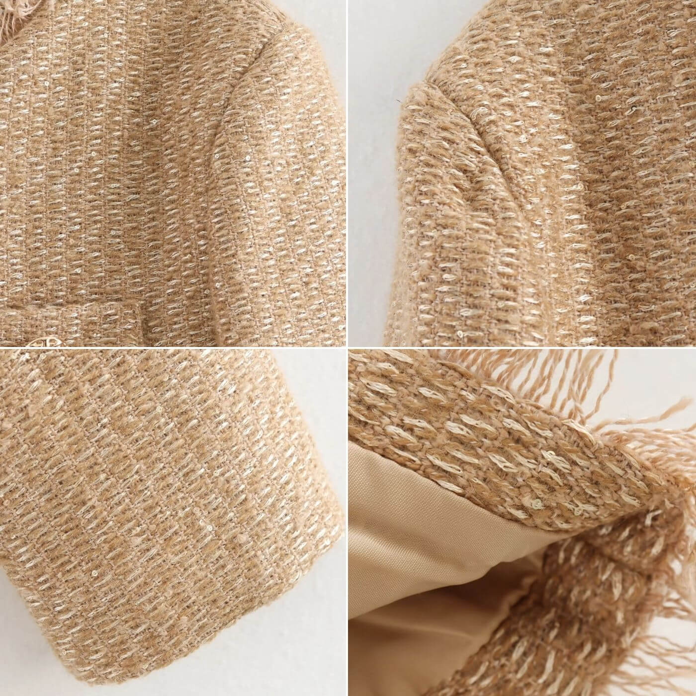 Graciana | Tweed Style Button Front Jacket