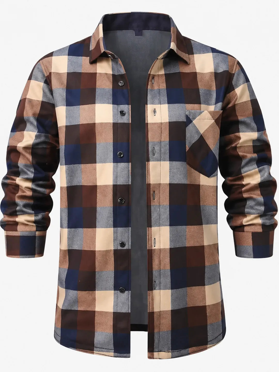 Webber | Long Sleeve Plaid Button-Up Shirt