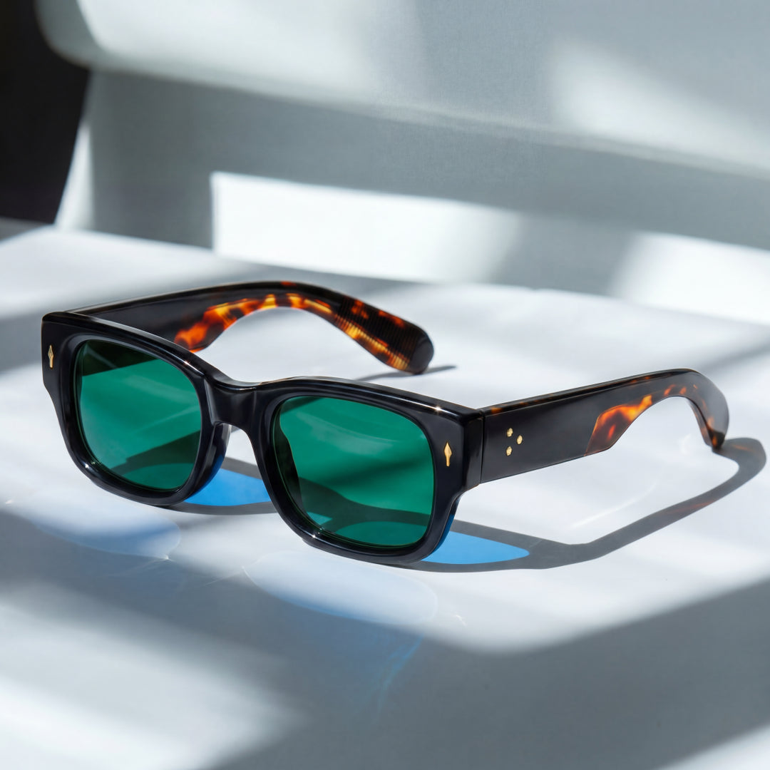 Milo | Square Frame Tinted Lens Sunglasses