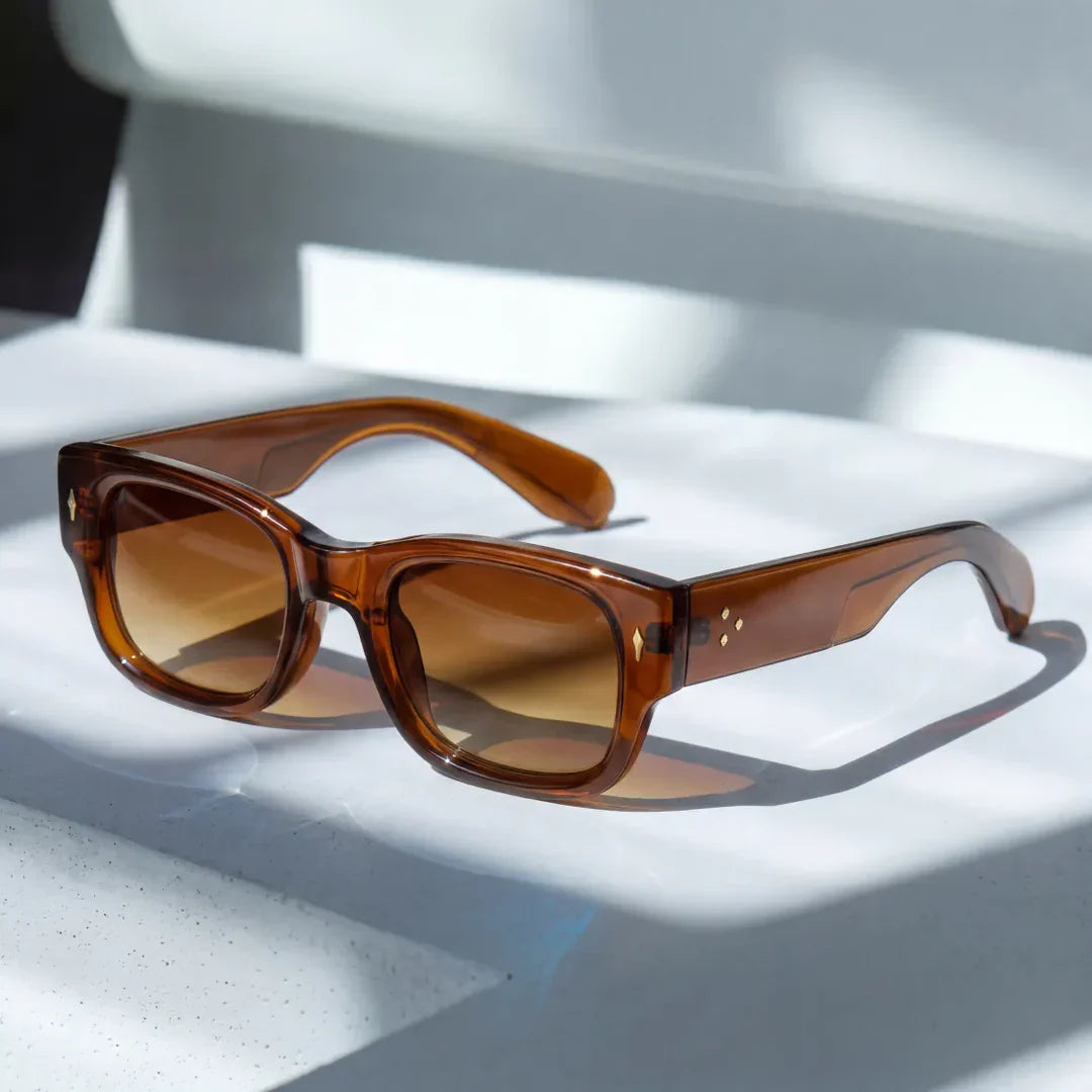 Milo | Square Frame Tinted Lens Sunglasses