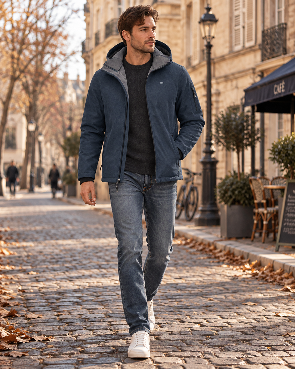 Thomas | Hooded Jacket Long Sleeve Full Zip