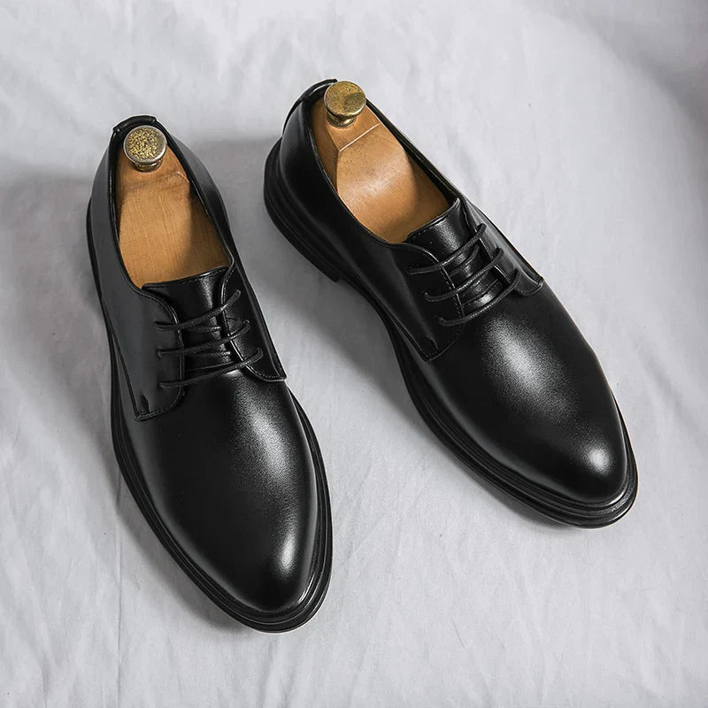 Kian | Derby Dress Shoes Black Lace Up