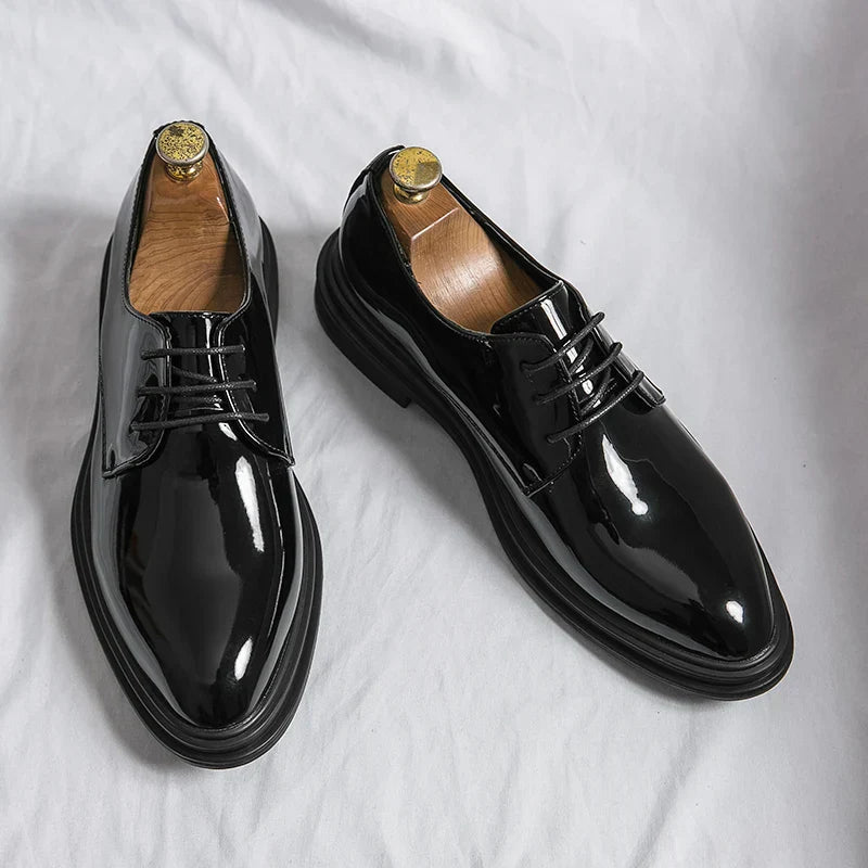 Kian | Derby Dress Shoes Black Lace Up