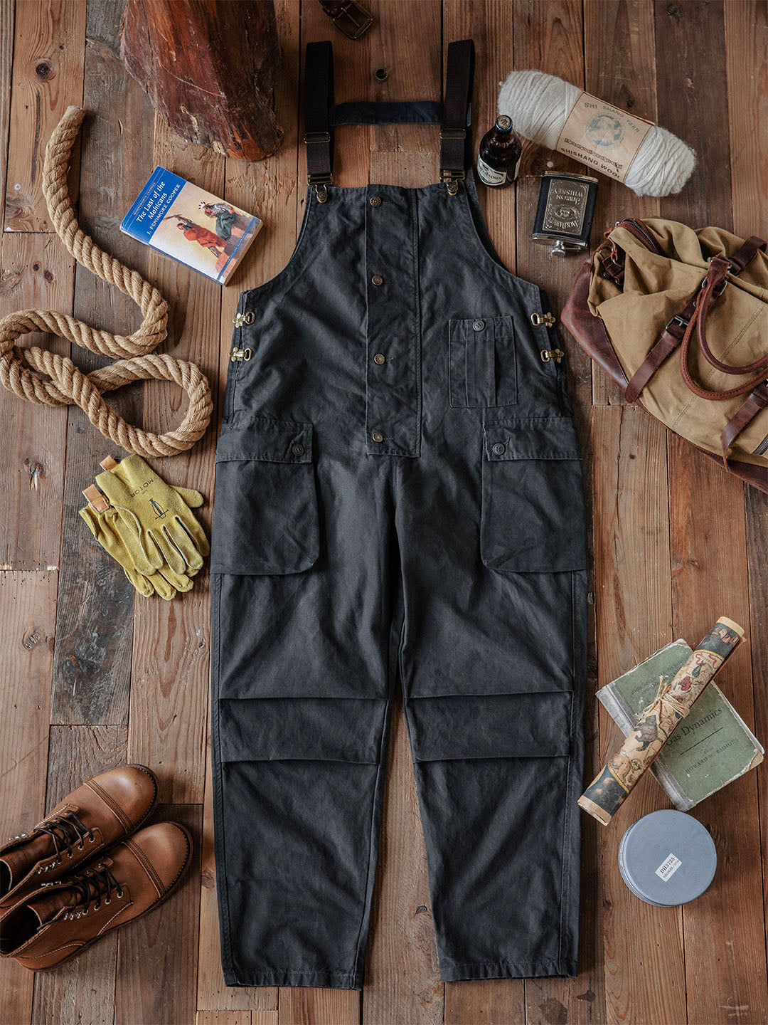 Ashton | Canvas Utility Pocket Overalls