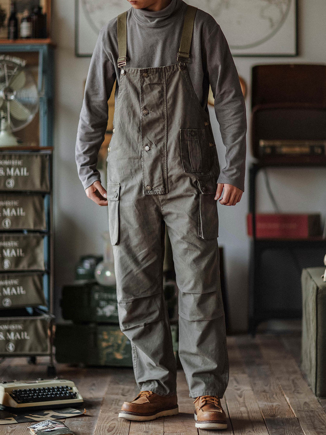 Ashton | Canvas Utility Pocket Overalls