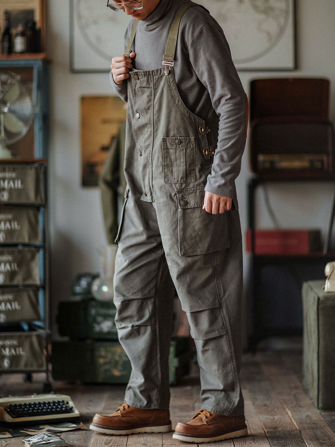 Ashton | Canvas Utility Pocket Overalls