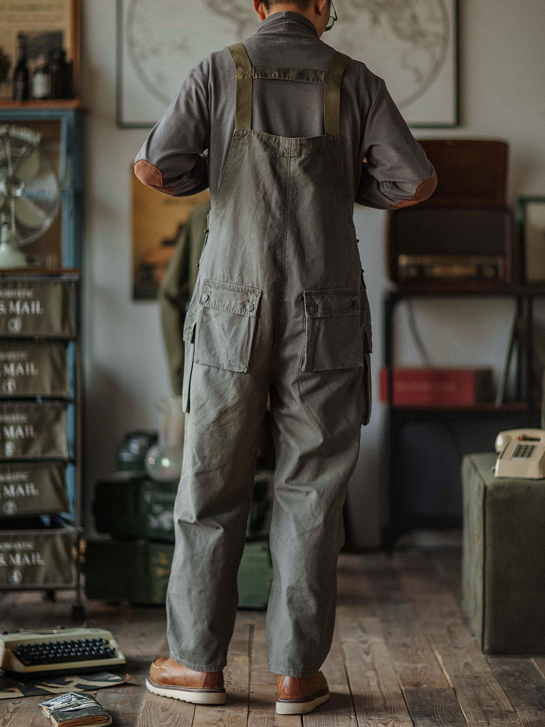 Ashton | Canvas Utility Pocket Overalls