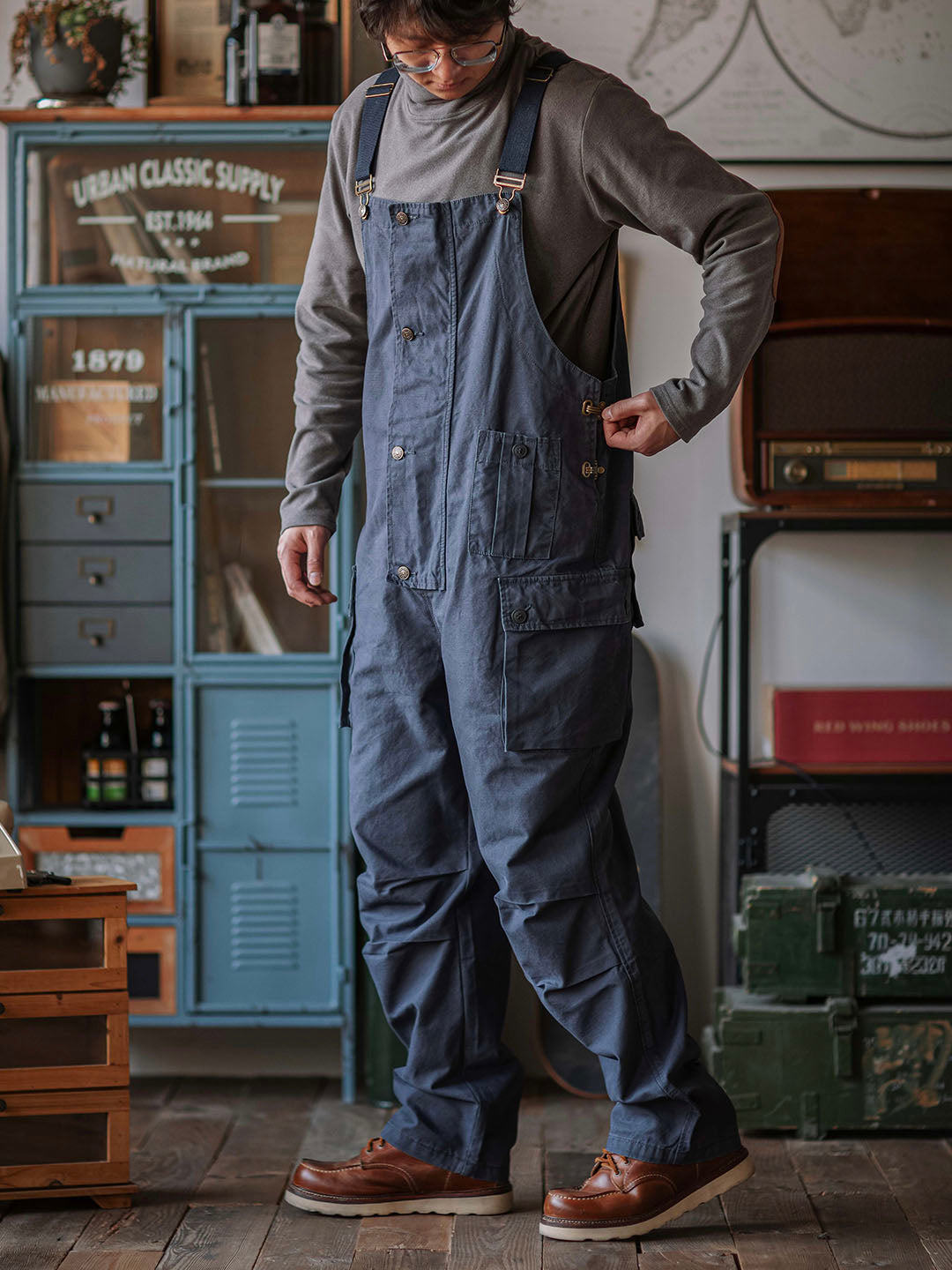 Ashton | Canvas Utility Pocket Overalls