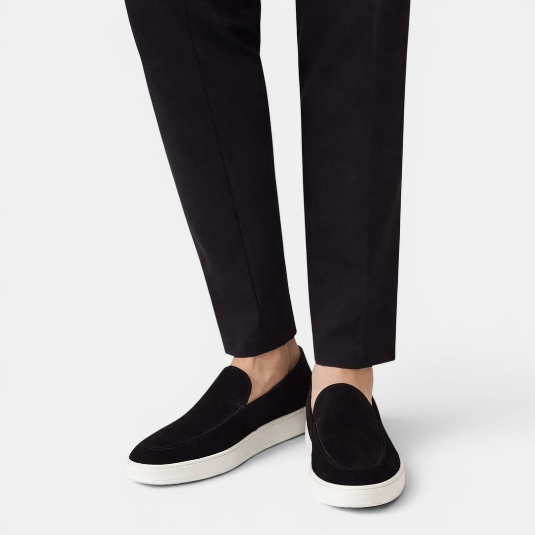 Roussel | Loafers with Suede-Style Uppers and Contrast Sole
