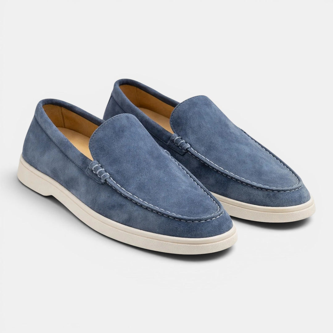 Roussel | Loafers with Suede-Style Uppers and Contrast Sole