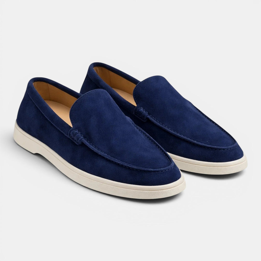 Roussel | Loafers with Suede-Style Uppers and Contrast Sole