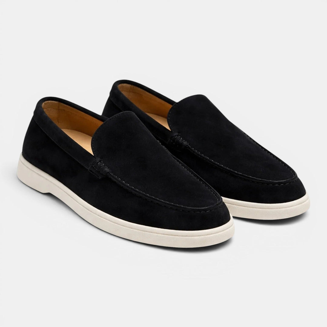 Roussel | Loafers with Suede-Style Uppers and Contrast Sole