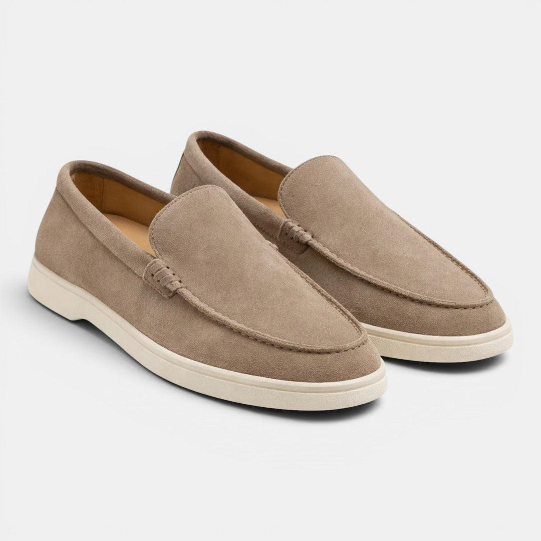 Roussel | Loafers with Suede-Style Uppers and Contrast Sole
