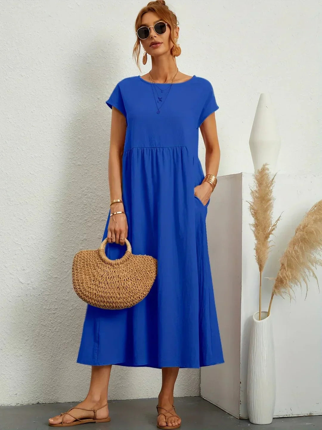 Cintia | Pocket Midi Summer Dress