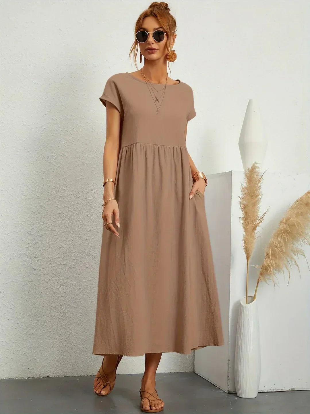 Cintia | Pocket Midi Summer Dress