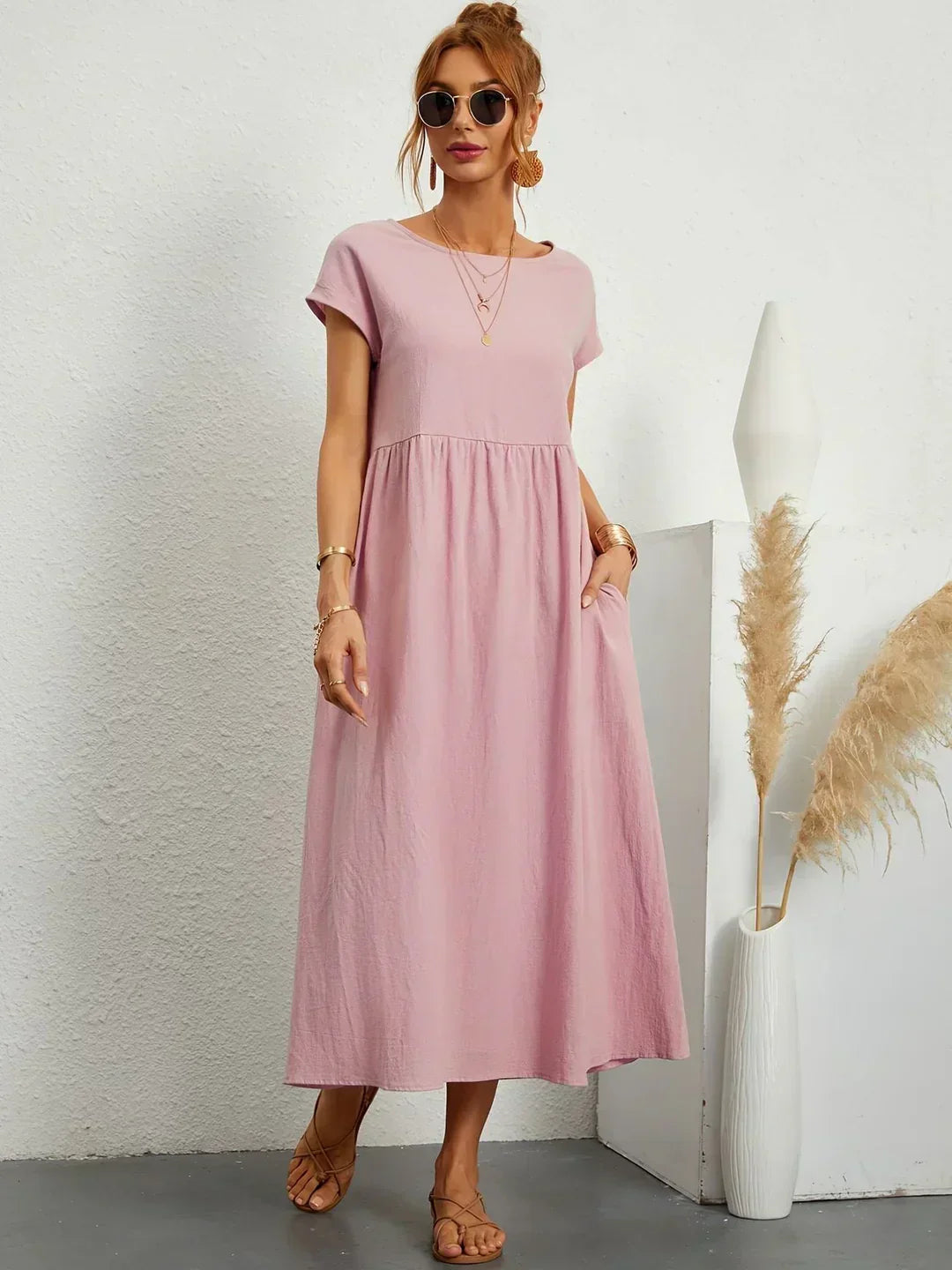 Cintia | Pocket Midi Summer Dress