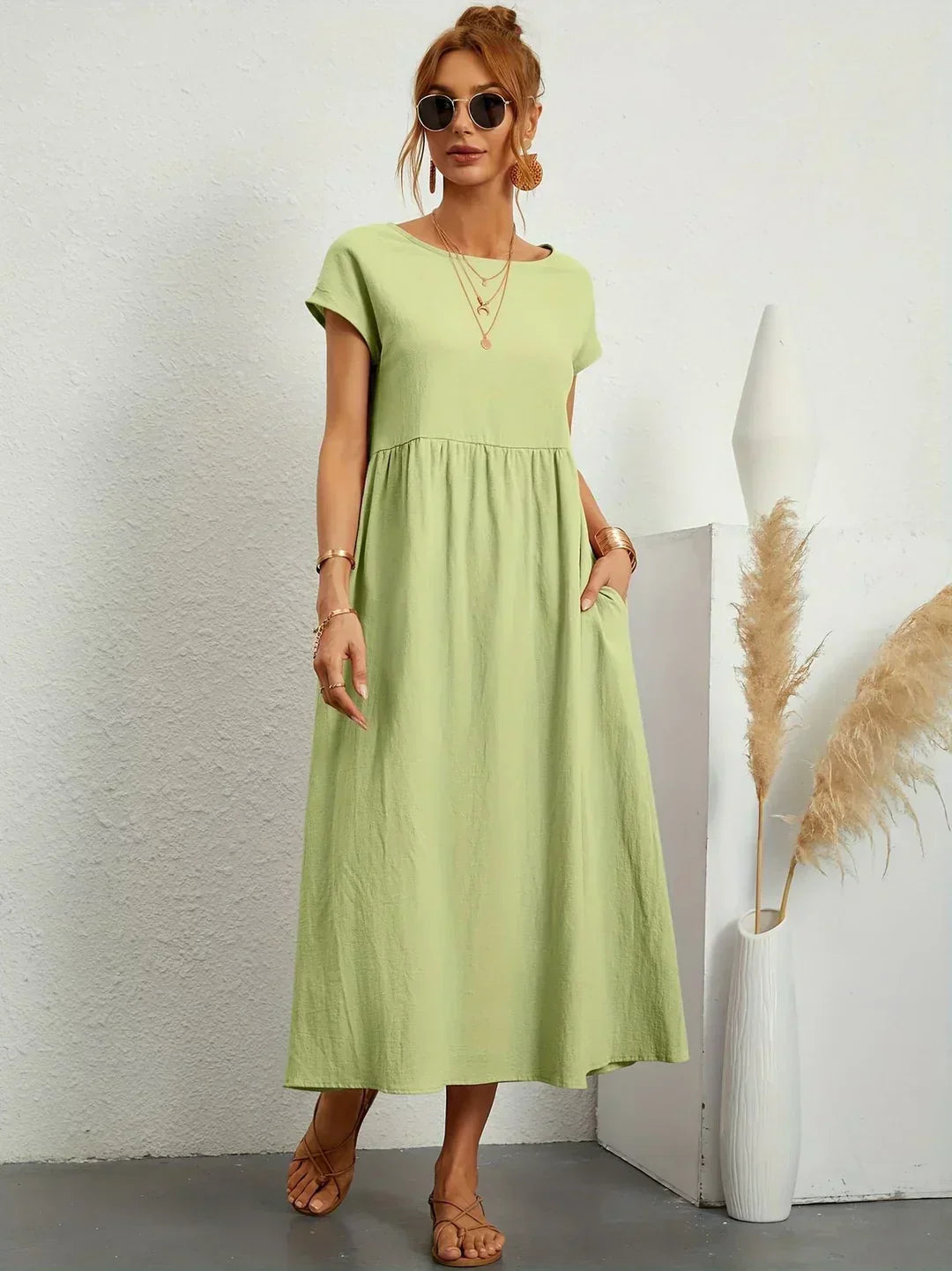 Cintia | Pocket Midi Summer Dress